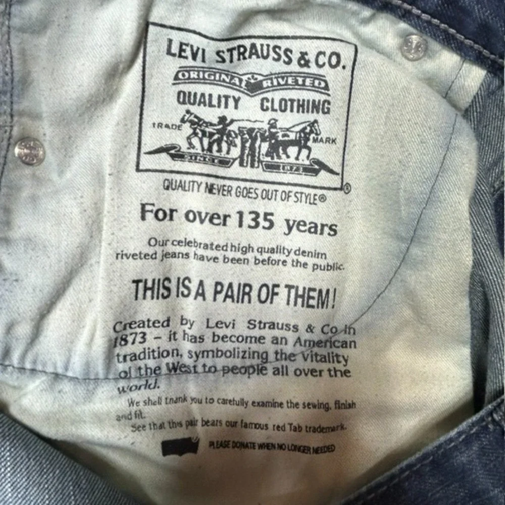 Levi's 569 Jeans Men's 38x32 (38x30.5) Blue BAGGY Loose Straight Leg Dark Wash